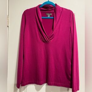 KENNETH COLE XL MAGENTA SWEATER (D)